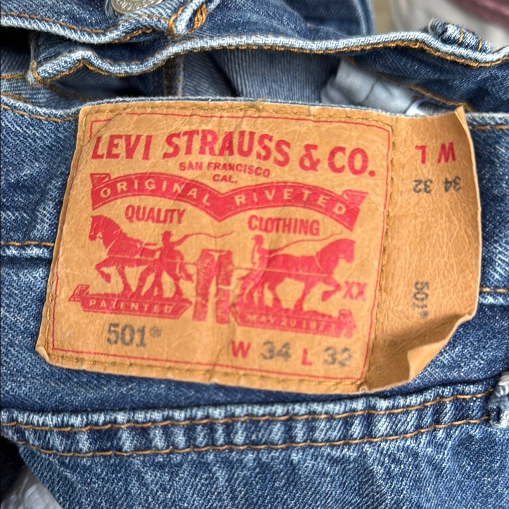 Levi's Blue Straight Jeans Classic Denim